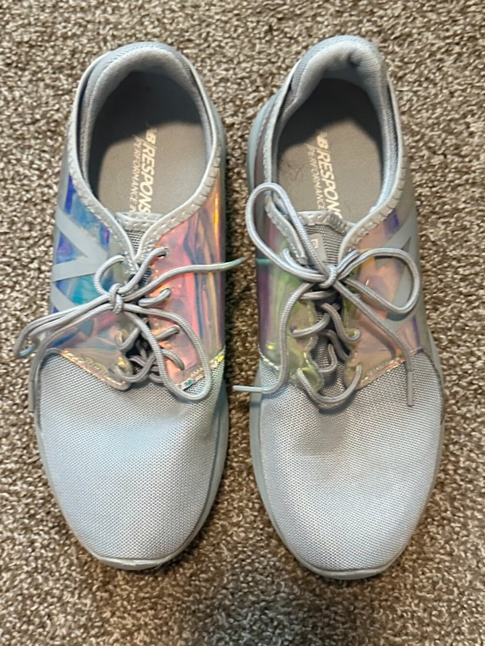 New Balance Response 2.0 Performance Sneakers Gray Iridescent Women's Size 8
